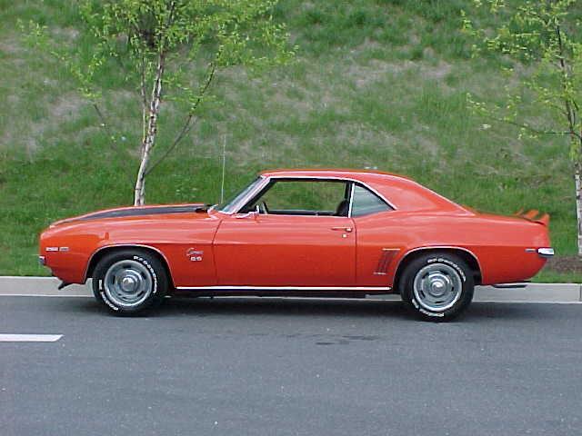 1969 chevrolet camaro ss 350 left side