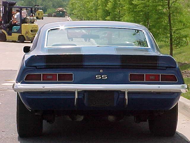 1969 chevrolet camaro ss 355 back
