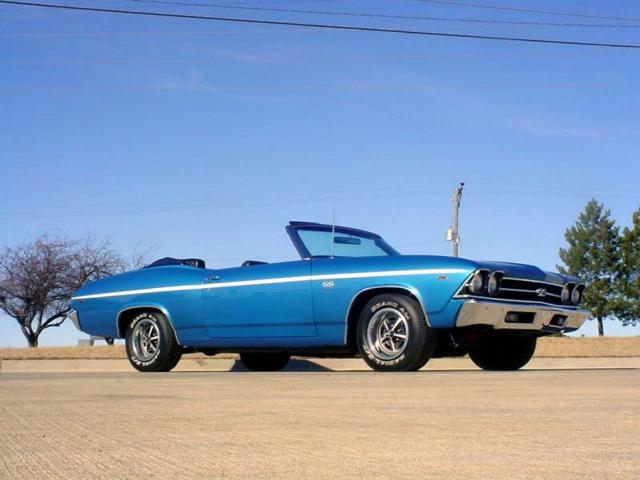 1969 chevrolet chevelle ss 396 convertible side front