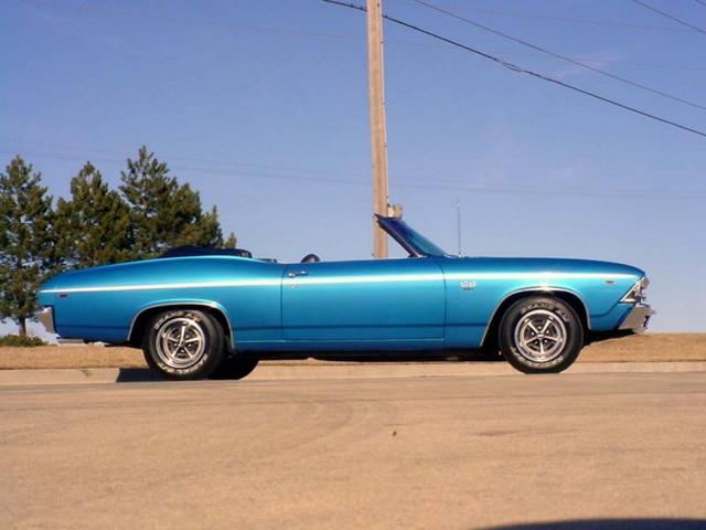 1969 chevrolet chevelle ss 396 convertible side