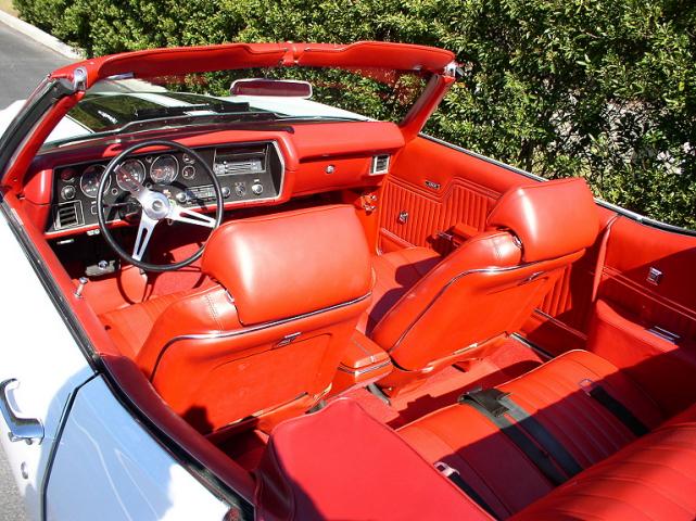 1970 chevrolet chevelle ss 454 convertible interior