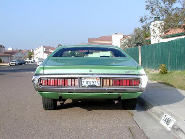 1974 dodge charger 360 back