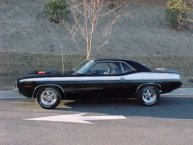 1973 plymouth cuda 440 left side