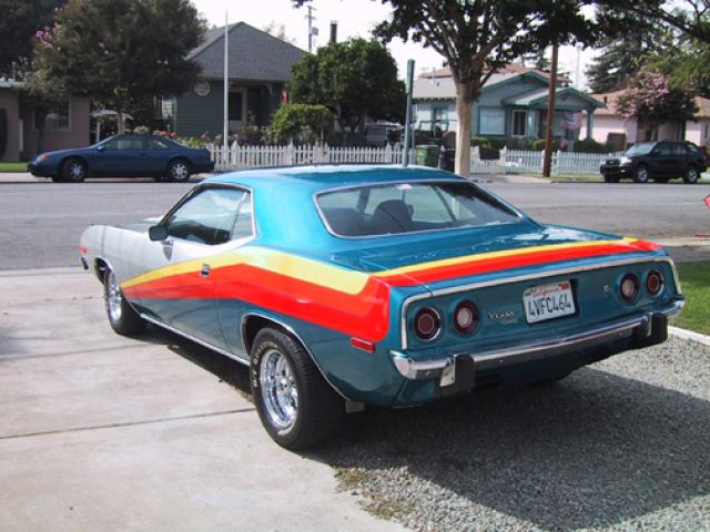 1973 plymouth cuda 340 driver side back