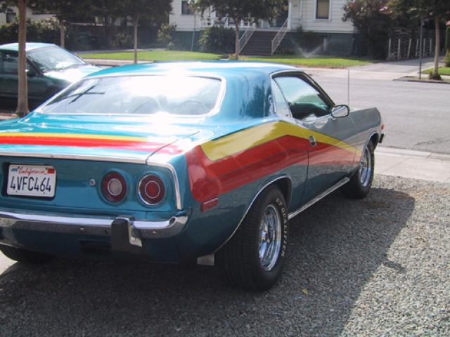 1973 plymouth cuda 340 passenger side back