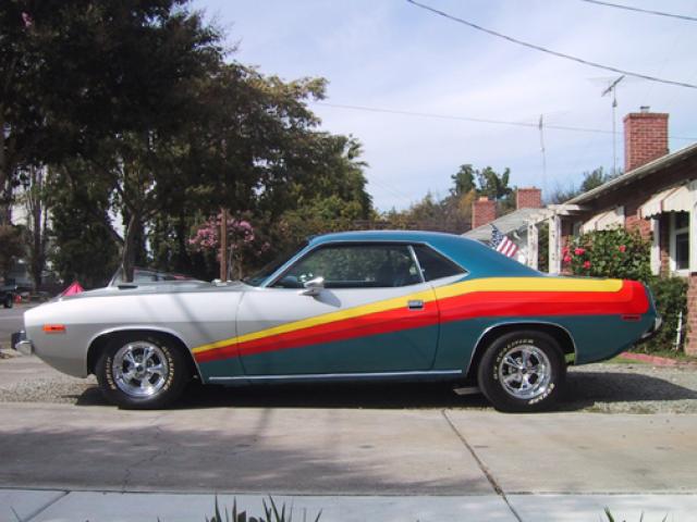 1973 plymouth cuda 340 side