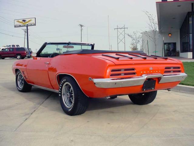 1969 pontiac firebird 400 convertible side back