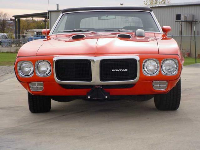 1969 pontiac firebird 400 convertible front