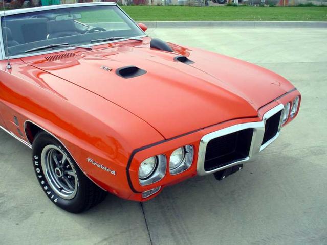 1969 pontiac firebird 400 convertible side front