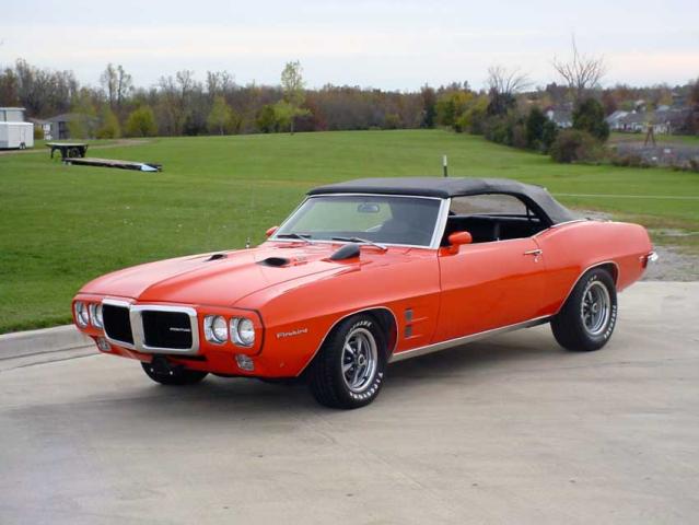 1969 pontiac firebird 400 convertible side front