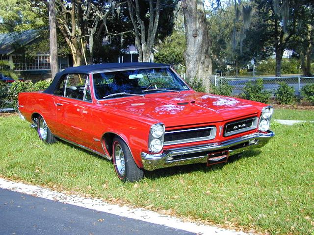 1965 pontiac gto lemans 389 convertible front