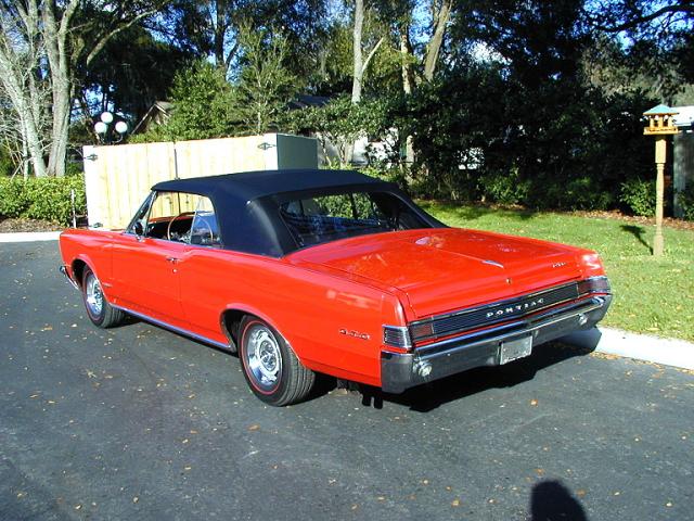 1965 pontiac gto lemans 389 convertible back