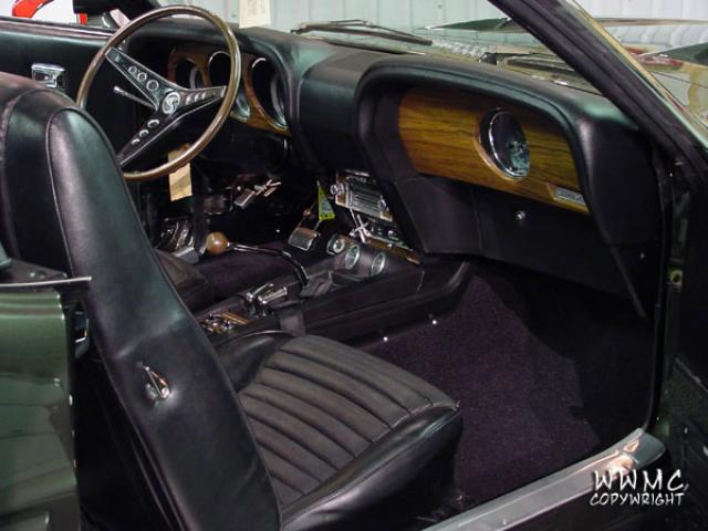 1969 shelby gt500 428 interior right